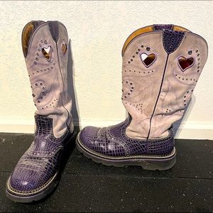 Purple Heart Ariat boots size 8.5